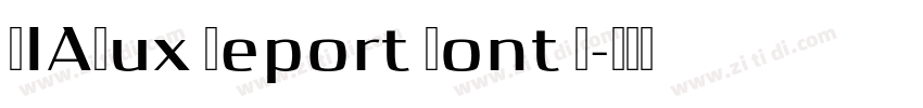 DIALux Report Font L字体转换